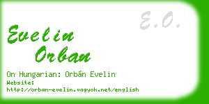 evelin orban business card