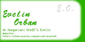 evelin orban business card